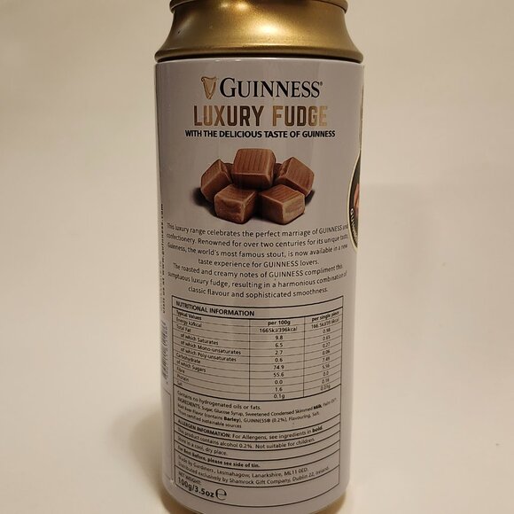 GUINNESS Irish Stout Stash Can Coin Bank Tin Luxury Fudge Limited Edition EMPTY - Picture 6 of 7